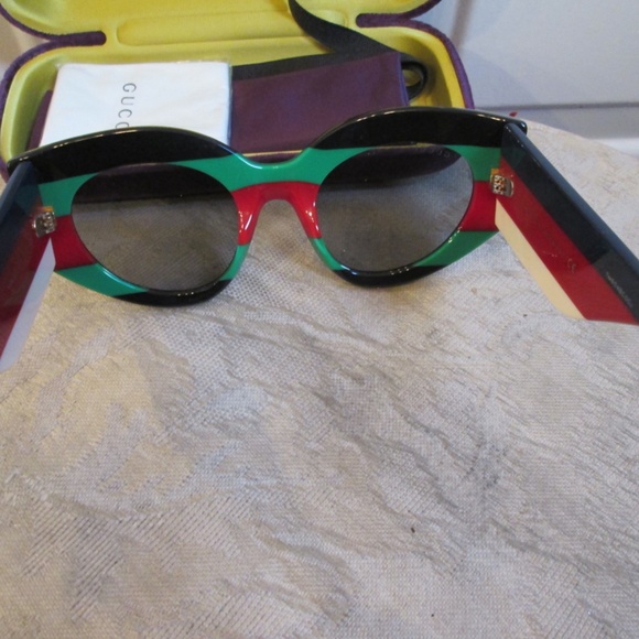 GUCCI Cat Eye Sunglasses Multicolor GG0275S-005 - Picture 8 of 16